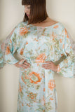 FLORAL AND PRINTED KAFTAN