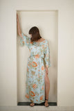 FLORAL AND PRINTED KAFTAN