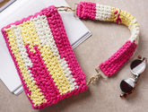 PINK AND YELLOW T-SHIRT YARN BAG