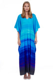 MULTICOLOUR BLUE FULL LENGTH KAFTAN