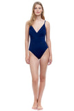OVERLAP BUTTON SWIMSUIT