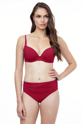 RED UNDERWIRE BIKINI